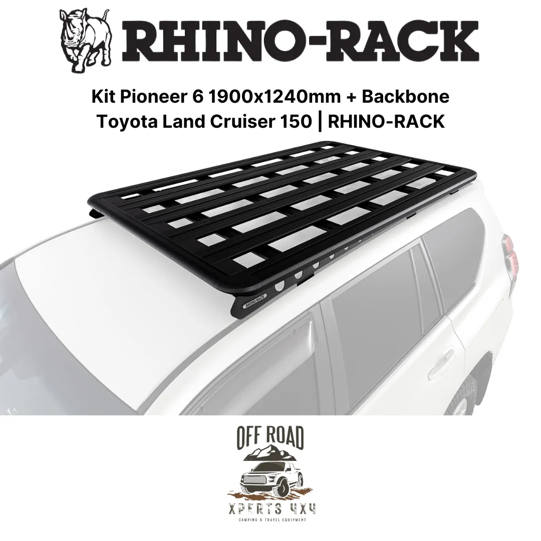 Kit Galerie de Toit 1900x1240mm avec Backbone | Toyota Land Cruiser 150 - RHINO-RACK