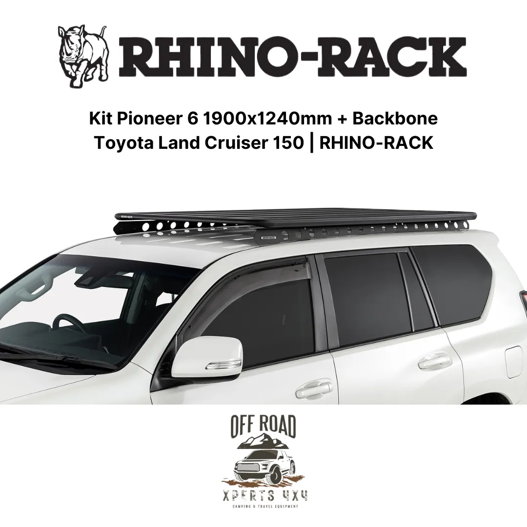 Kit Galerie de Toit 1900x1240mm avec Backbone | Toyota Land Cruiser 150 - RHINO-RACK - Image 10