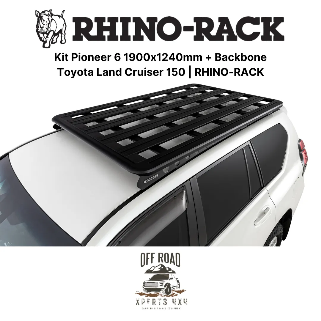 Kit Galerie de Toit 1900x1240mm avec Backbone | Toyota Land Cruiser 150 - RHINO-RACK - Image 11