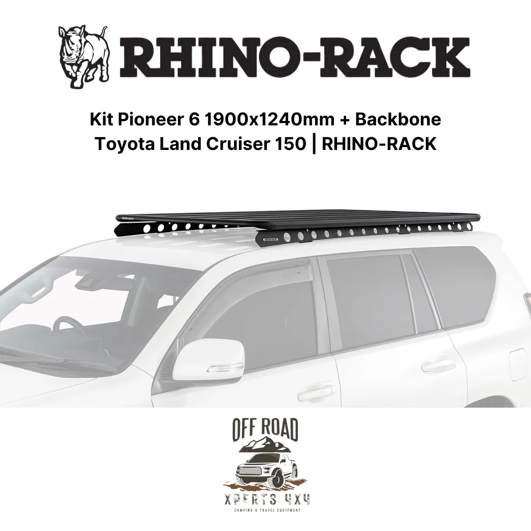 Kit Galerie de Toit 1900x1240mm avec Backbone | Toyota Land Cruiser 150 - RHINO-RACK - Image 2