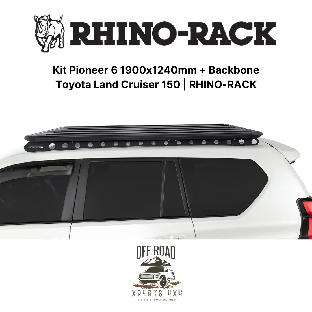 Kit Galerie de Toit 1900x1240mm avec Backbone | Toyota Land Cruiser 150 - RHINO-RACK - Image 8