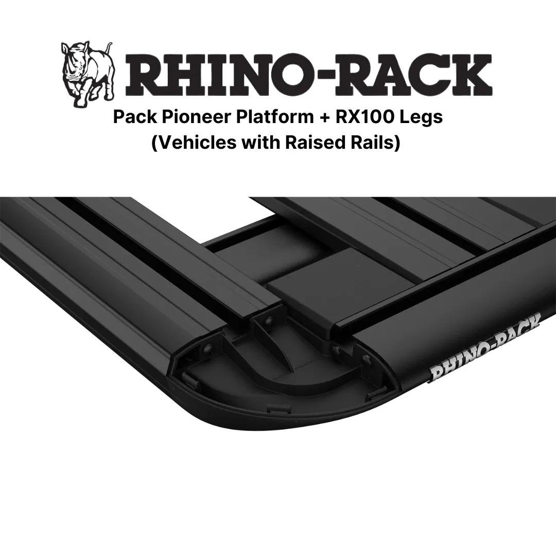 Kit Galerie de Toit 1900x1240mm sur Barres Longitudinales - RHINO-RACK - Image 9