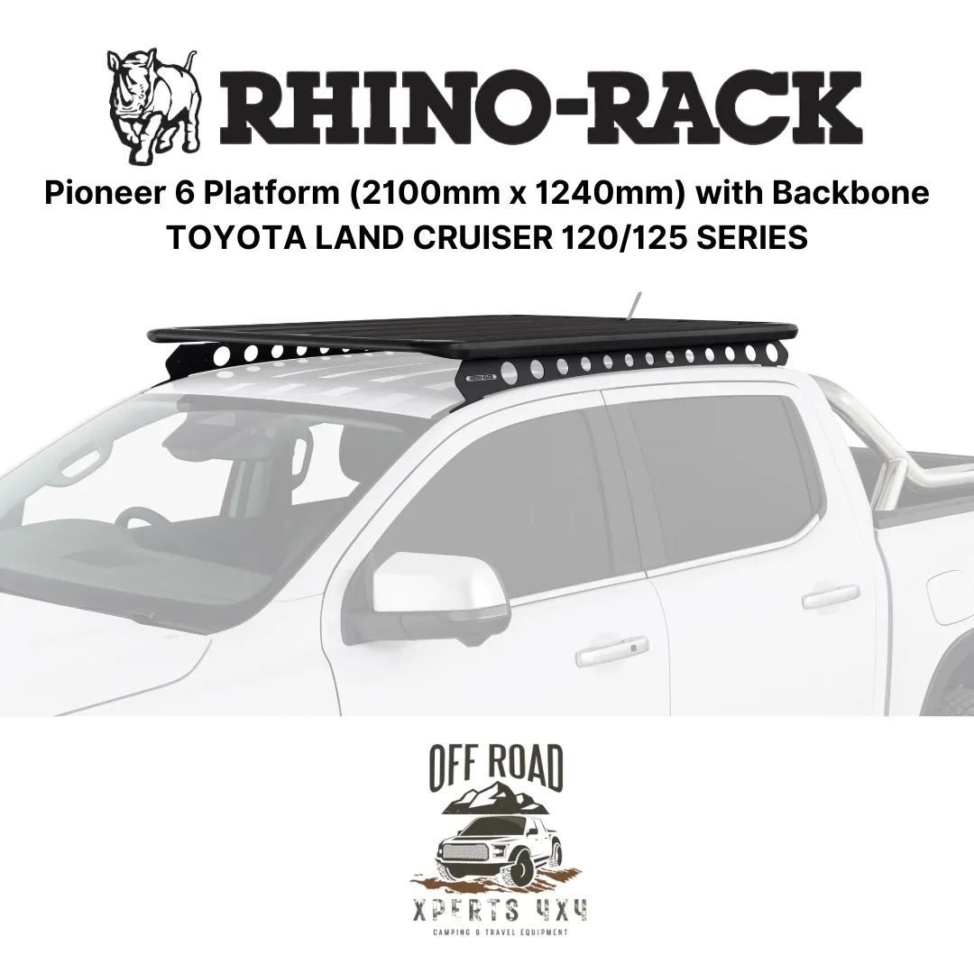 Kit Galerie de Toit 2100x1240mm avec Backbone | Toyota Land Cruiser 120/125 - RHINO-RACK - Image 2