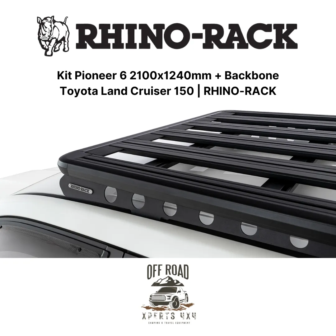 Kit Galerie de Toit 2100x1240mm avec Backbone | Toyota Land Cruiser 150 - RHINO-RACK - Image 4