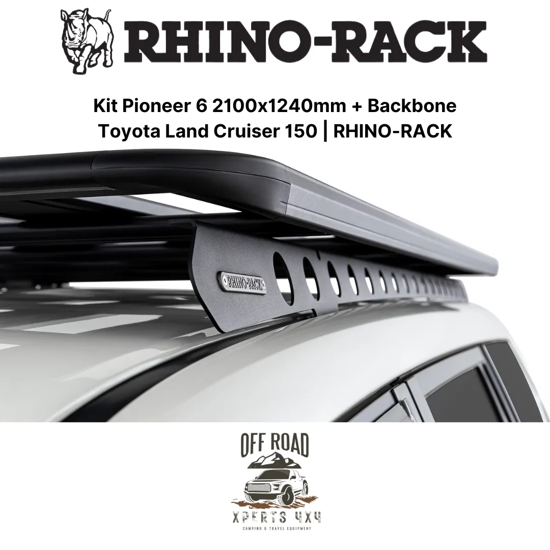 Kit Galerie de Toit 2100x1240mm avec Backbone | Toyota Land Cruiser 150 - RHINO-RACK - Image 5