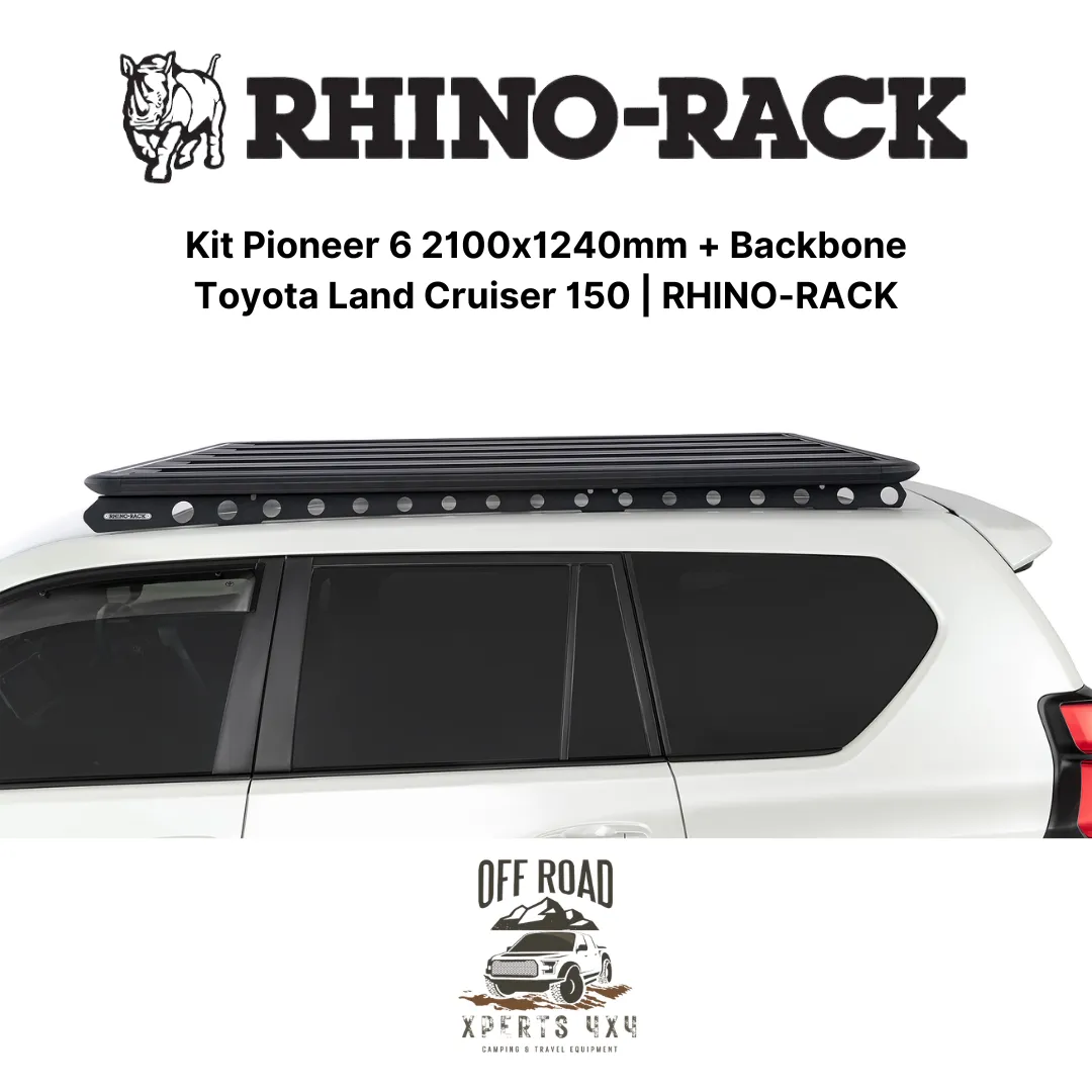 Kit Galerie de Toit 2100x1240mm avec Backbone | Toyota Land Cruiser 150 - RHINO-RACK - Image 7