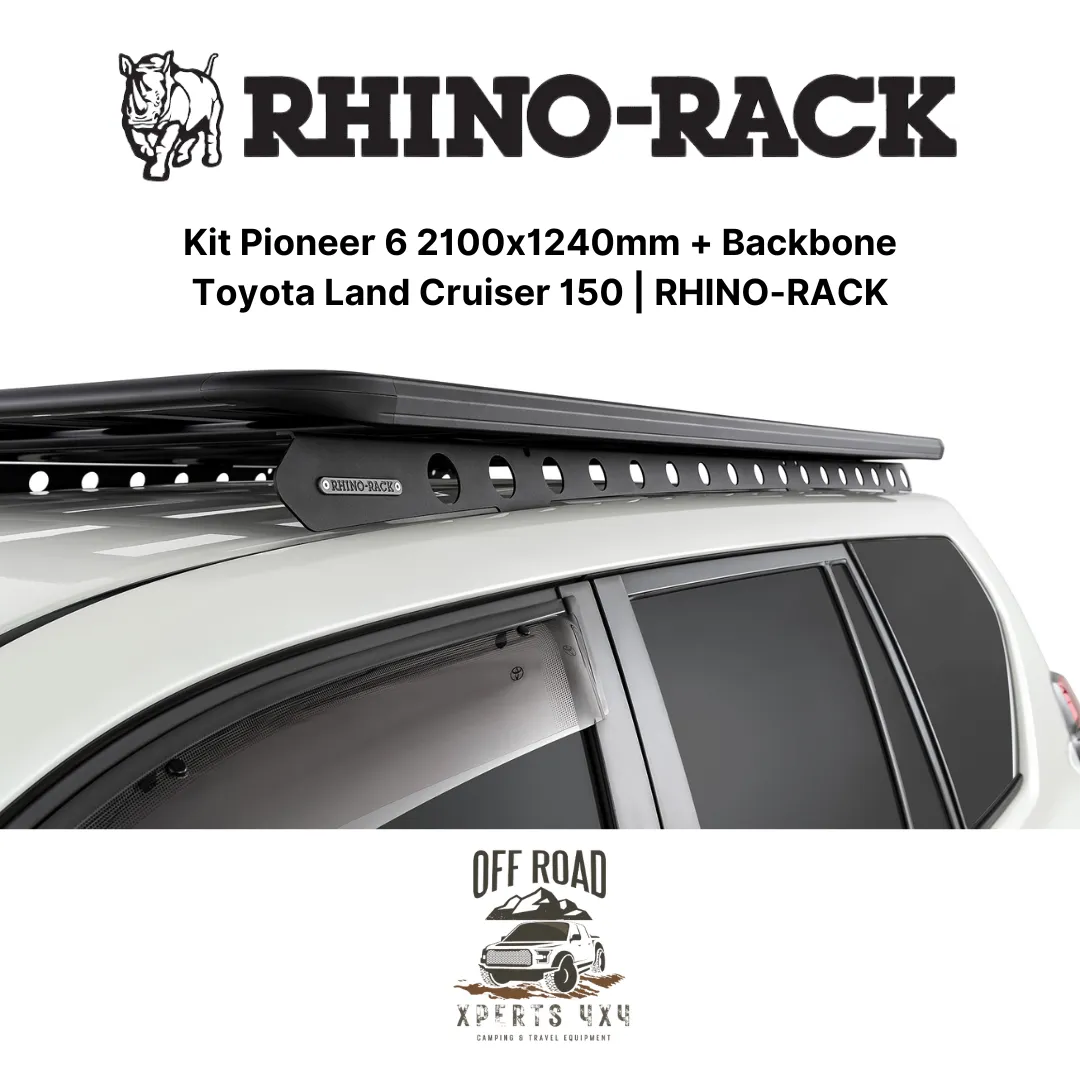 Kit Galerie de Toit 2100x1240mm avec Backbone | Toyota Land Cruiser 150 - RHINO-RACK - Image 8