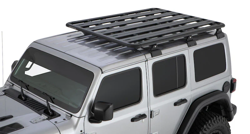 Kit Galerie de Toit + RLT600 Jeep Wrangler JL 4 Portes - 1800mm x 1430mm - RHINO-RACK