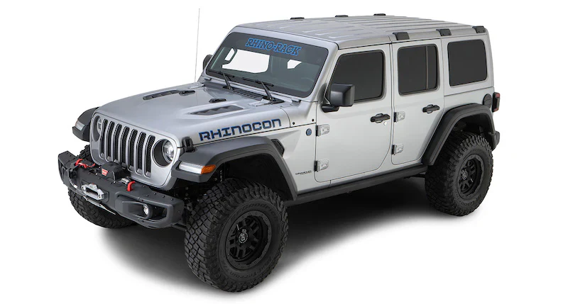 Kit Galerie de Toit + RLT600 Jeep Wrangler JL 4 Portes - 1800mm x 1430mm - RHINO-RACK - Image 3