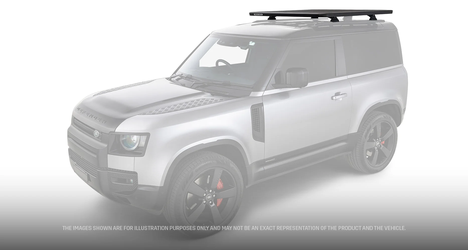 Kit galerie Pioneer 6 1300x1240mm pieds RCL-RCH Land Rover Defender II 90 - RHINO-RACK - Image 2