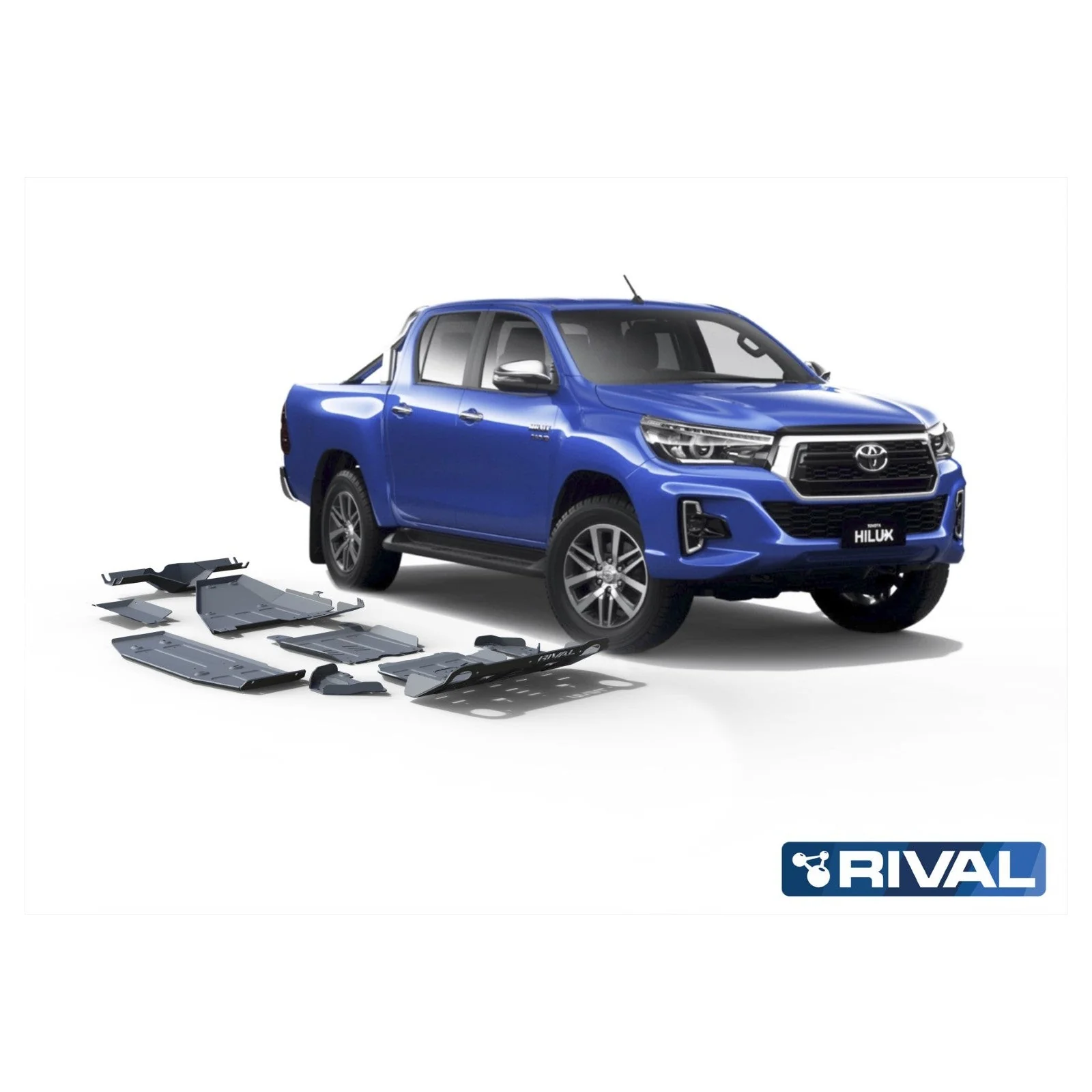 Kit Protections Intégrales RIVAL Toyota Hilux Revo (2016+) - Aluminium 6mm