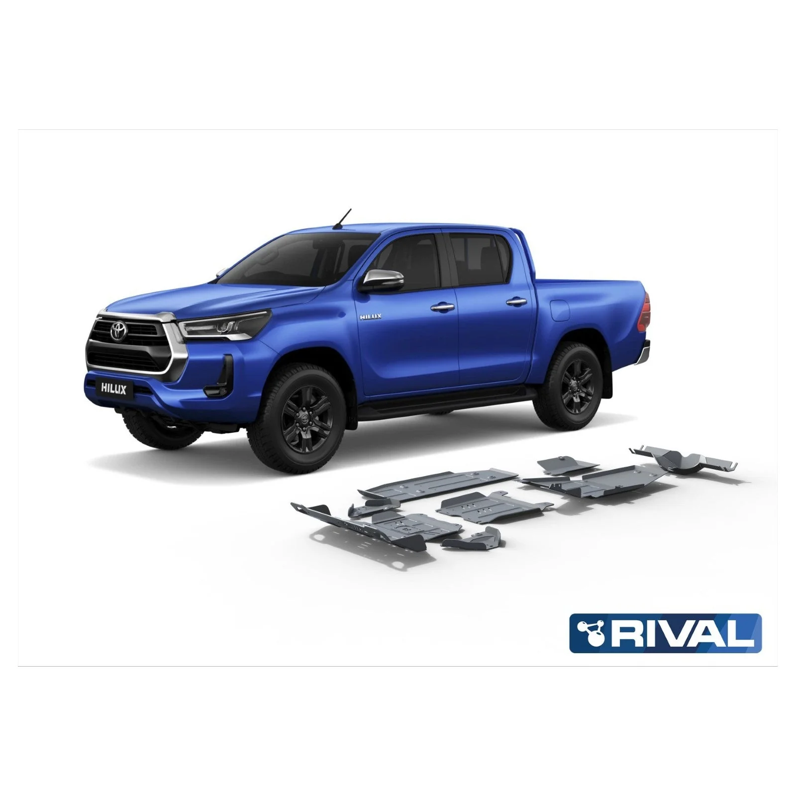Kit Protections Intégrales RIVAL Toyota Hilux Revo (2016+) - Aluminium 6mm - Image 2