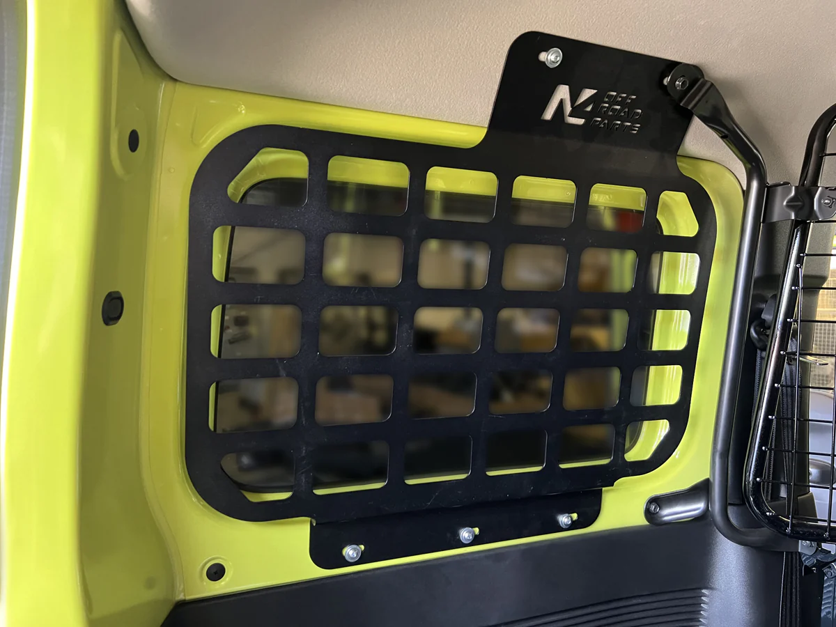 Kit supports accessoires MOLLE intérieur vitres arrière Suzuki Jimny 2018+ N4-Offroad - Image 3