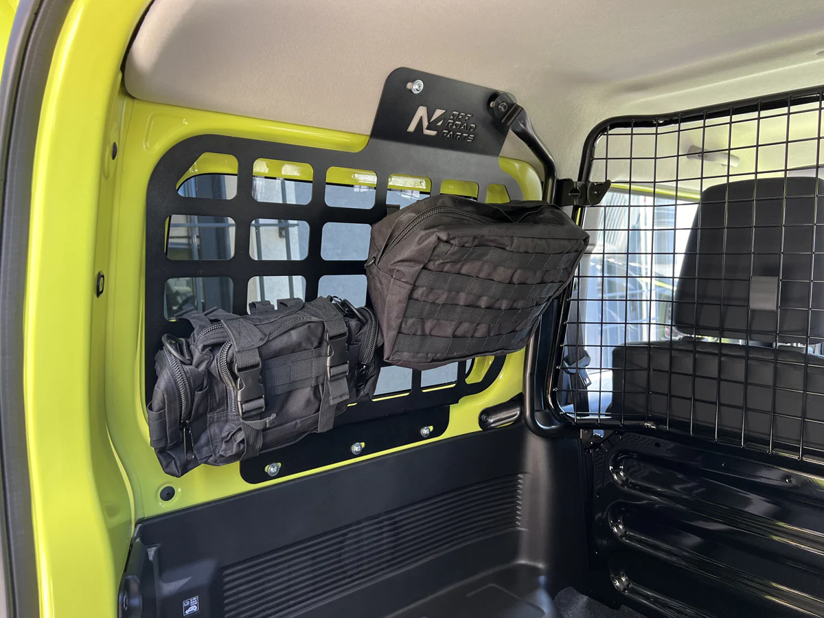 Kit supports accessoires MOLLE intérieur vitres arrière Suzuki Jimny 2018+ N4-Offroad - Image 4