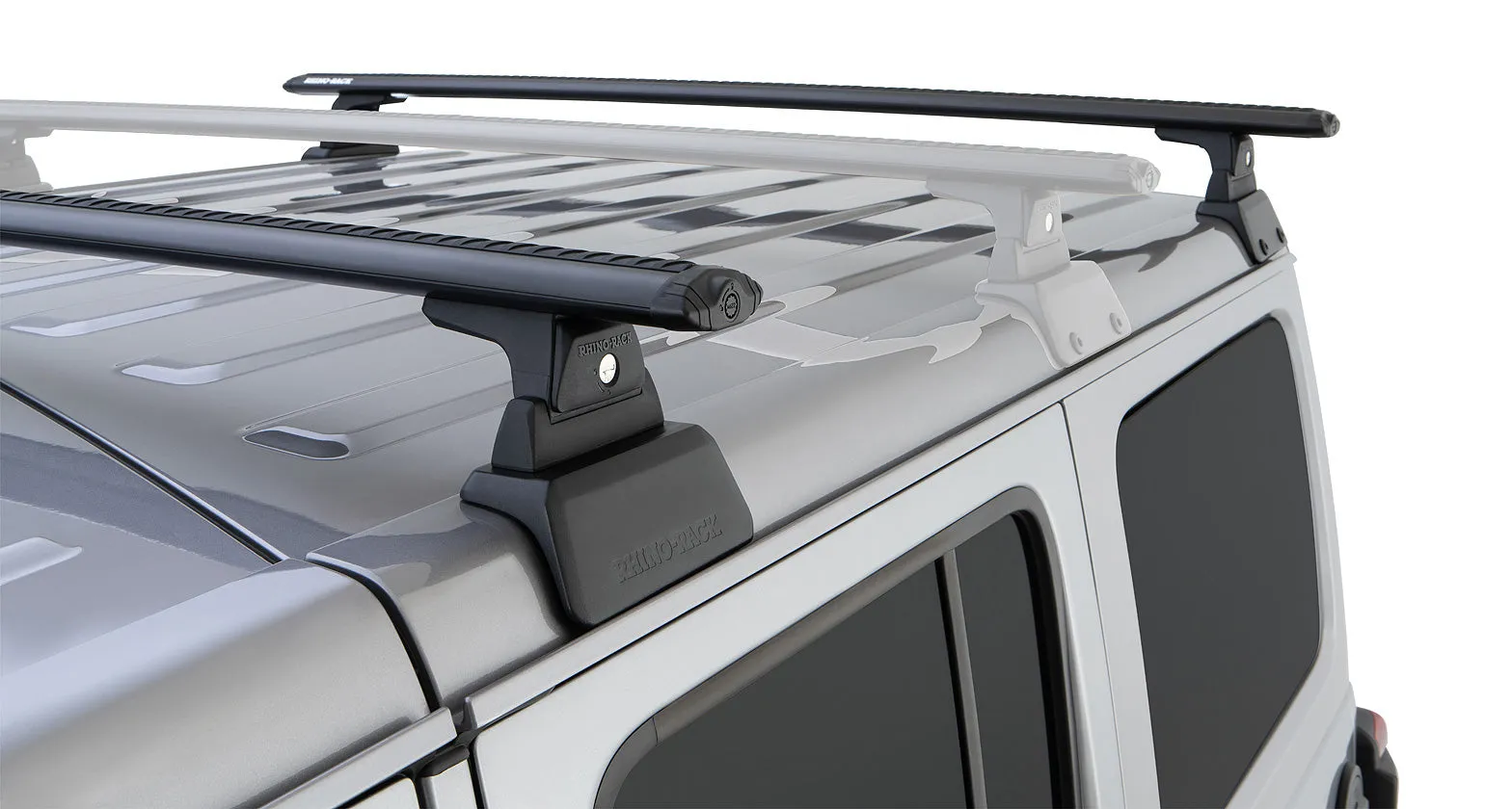 Kit x2 Barres de Toit 1500mm Vortex - Jeep Wrangler JK 4 portes - RHINO-RACK - Image 2