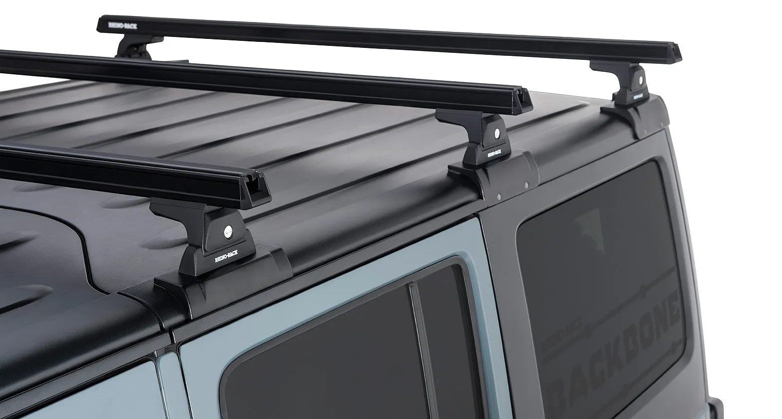Kit x3 Barres de Toit 1500mm Heavy Duty - Jeep Wrangler JK 4 portes - RHINO-RACK - Image 3
