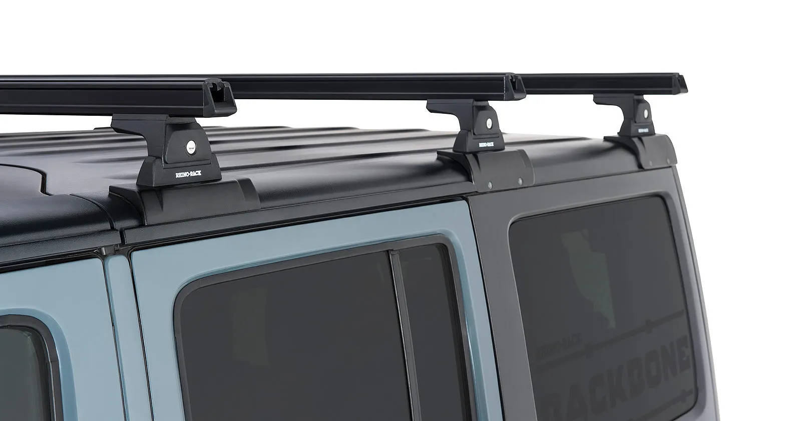 Kit x3 Barres de Toit 1500mm Heavy Duty - Jeep Wrangler JK 4 portes - RHINO-RACK - Image 8