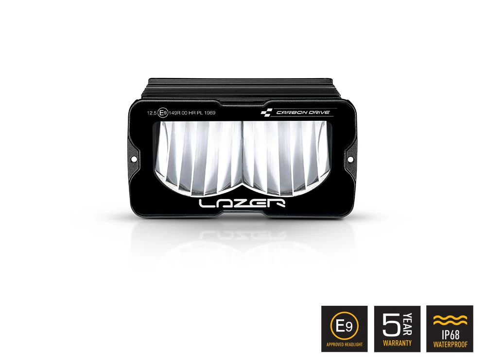 LAZER LAMPS Carbon-2 Conduite Mode Jaune — Phare LED Compact 3120 lm