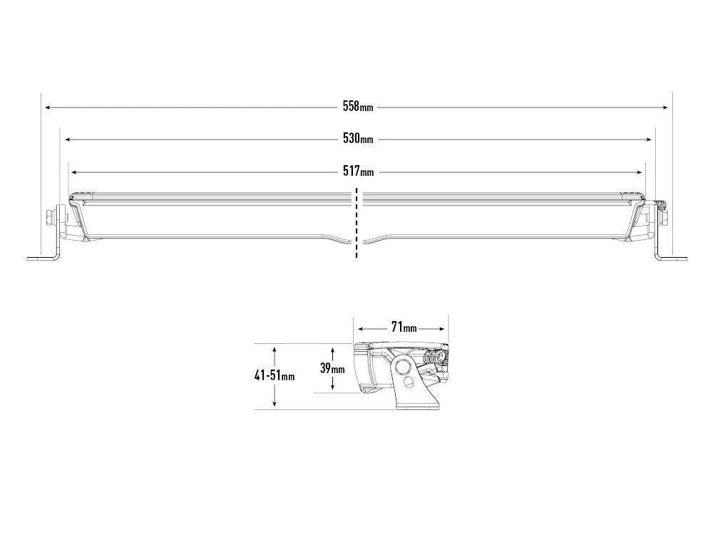 LAZER LAMPS Glide PL Support Latéral — Barre LED Longue Portée 11500 lm - Image 3