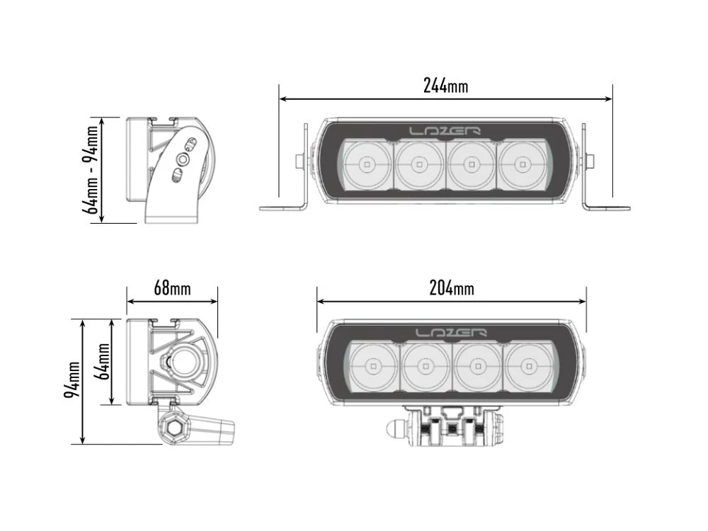 LAZER LAMPS ST4 Évolution — Barre LED Slim 4136 lm - Image 3