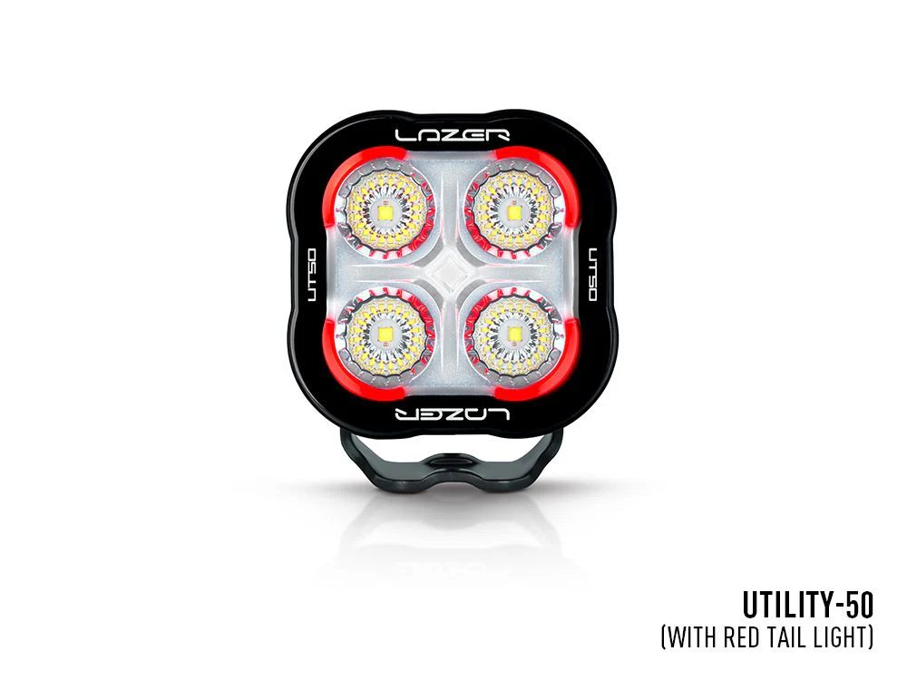 LAZER LAMPS Utility-50 Feu Arrière Rouge — Phare de Travail LED