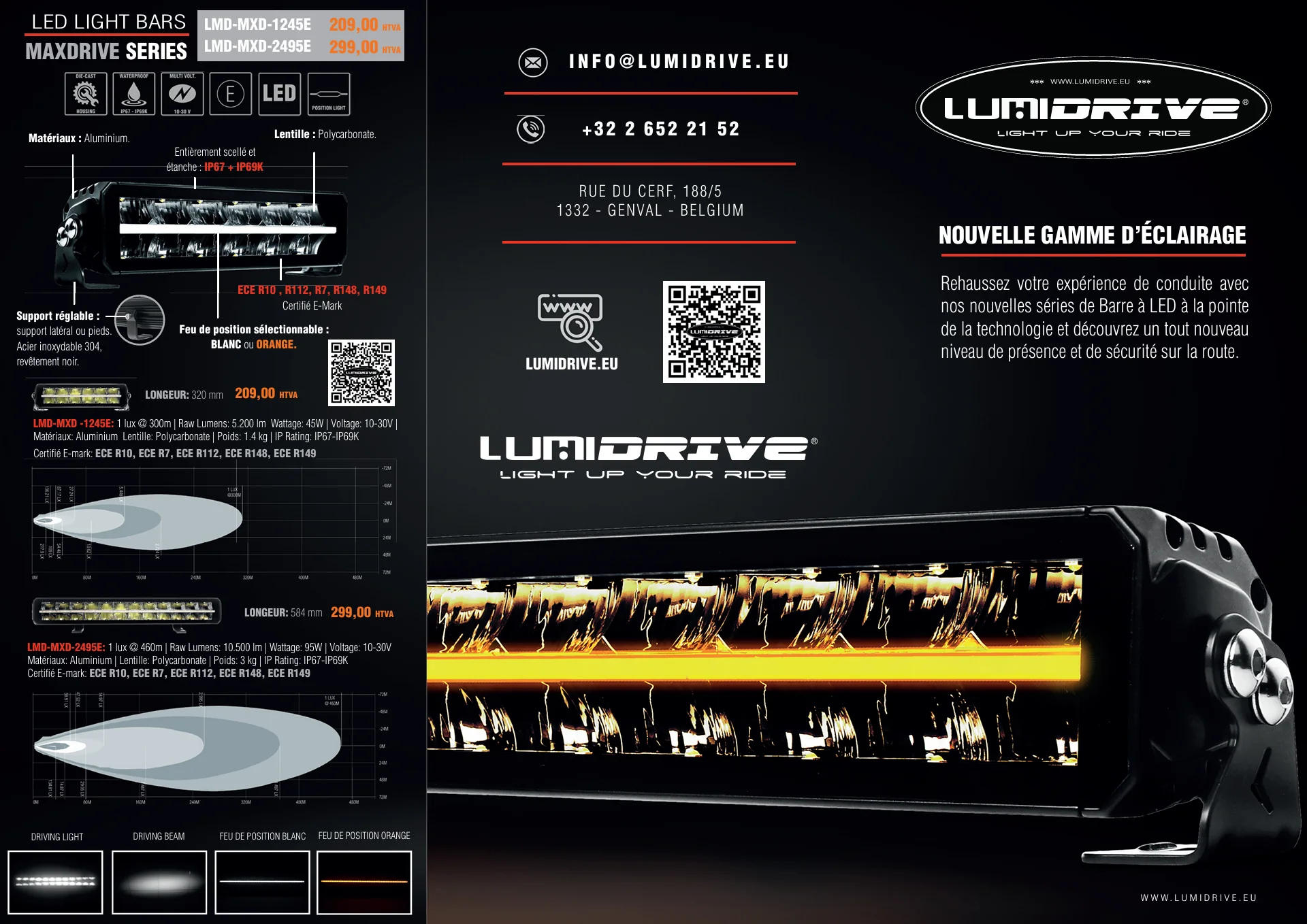 Barre LED Lumidrive MAXDRIVE 1245 - Feux de Position Sélectionnables - Image 5