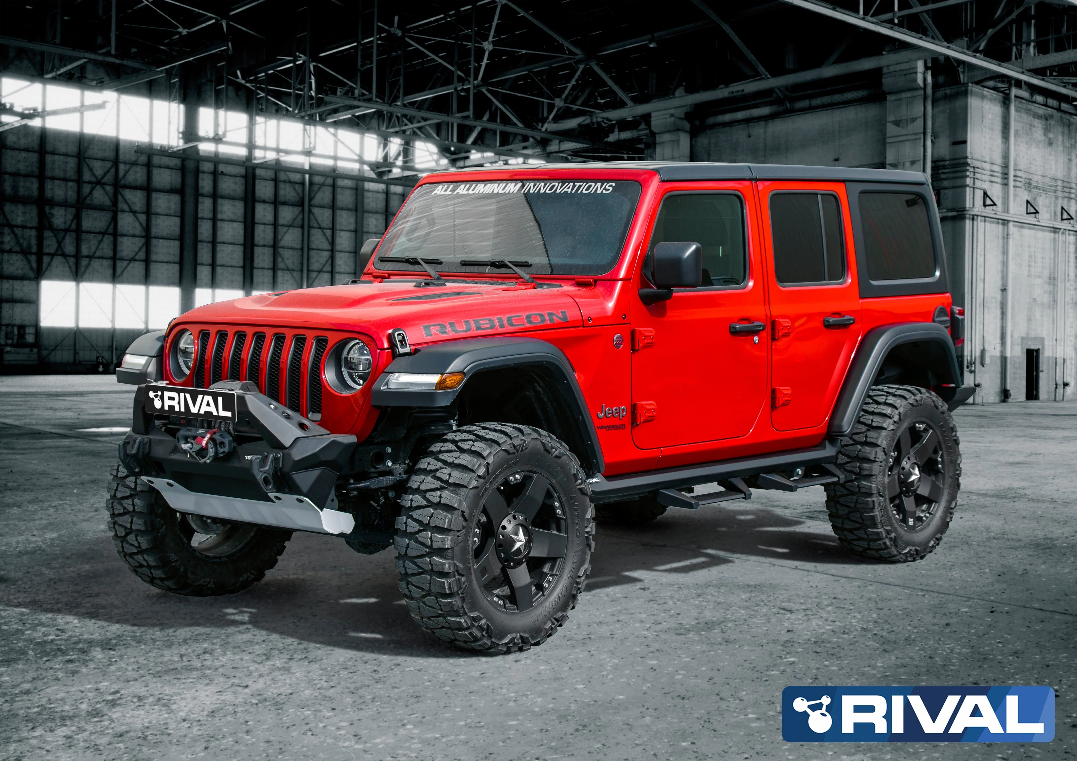 Marche-pieds RIVAL4x4 RockSlider - Jeep Wrangler JLU Off-Road - Image 3