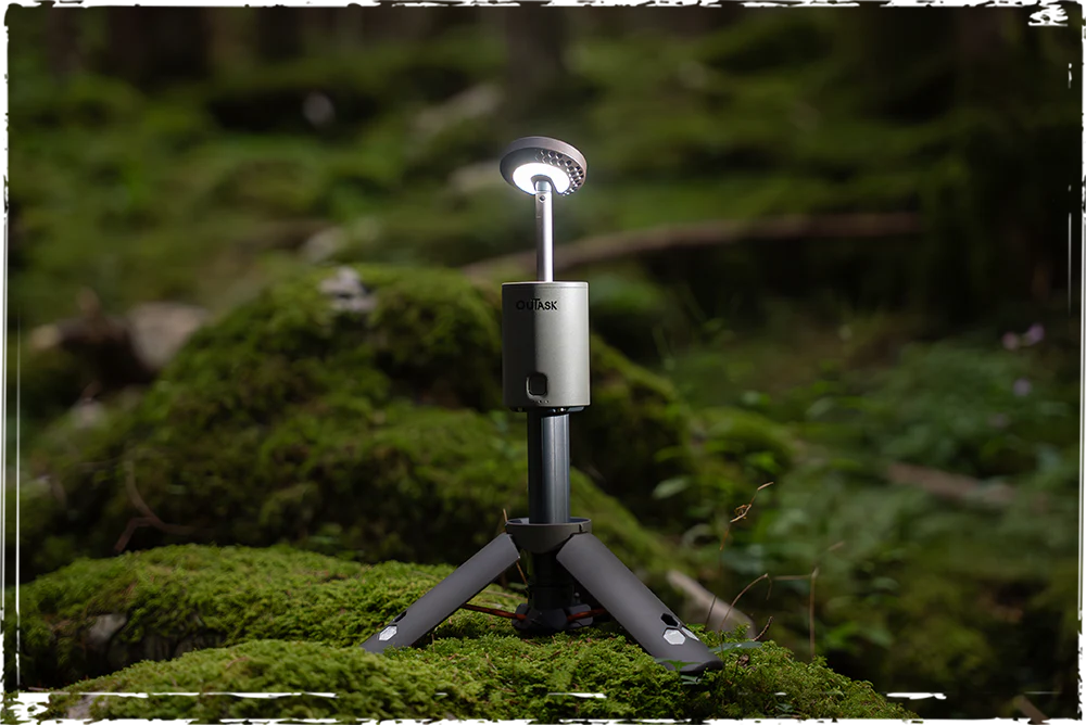 OuTask Lampe Télescopique Gris Clair - Outdoor LED 720° Rechargeable - Image 17