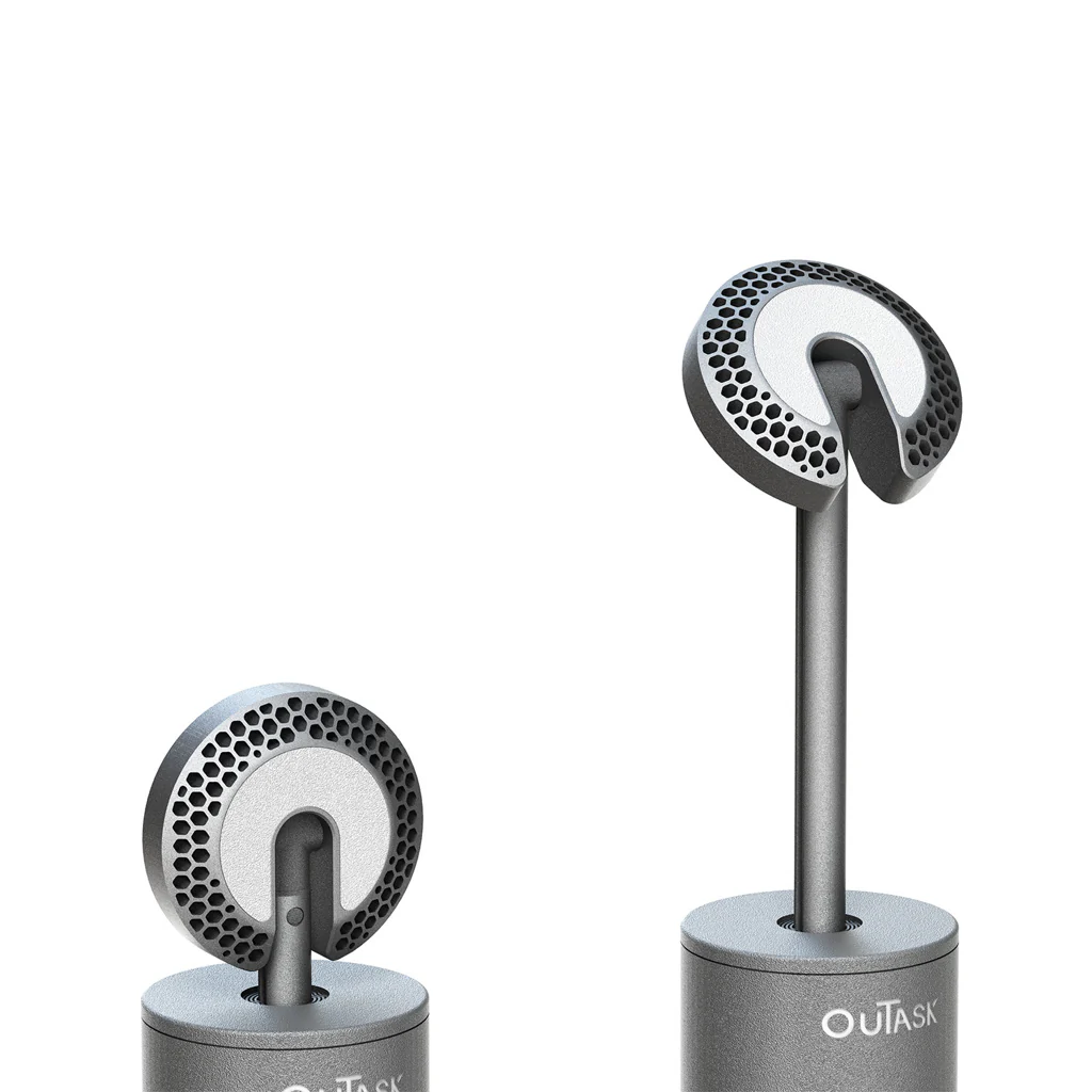 OuTask Lampe Télescopique Gris Clair - Outdoor LED 720° Rechargeable - Image 4