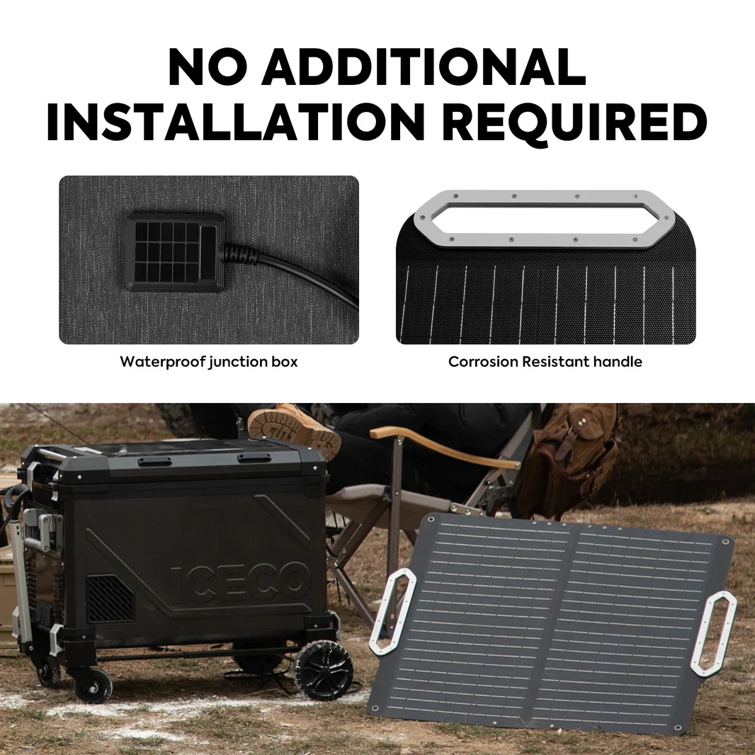 Panneau Solaire Pliable ICECO 80W – Énergie Portable & Efficace - Image 6