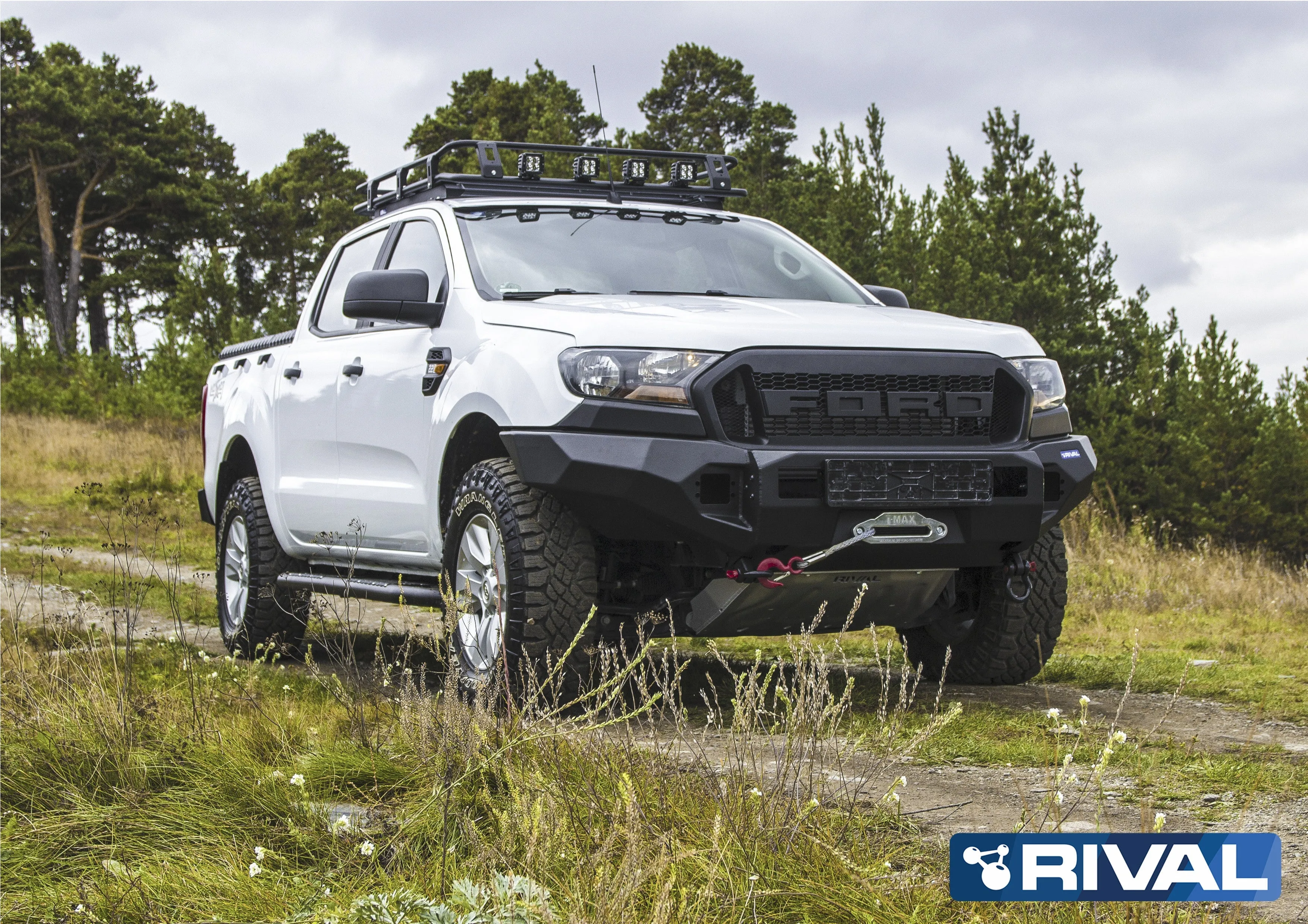 Pare-choc Avant Aluminium Rival4x4 - Ford Ranger 2011-2022 - Image 3