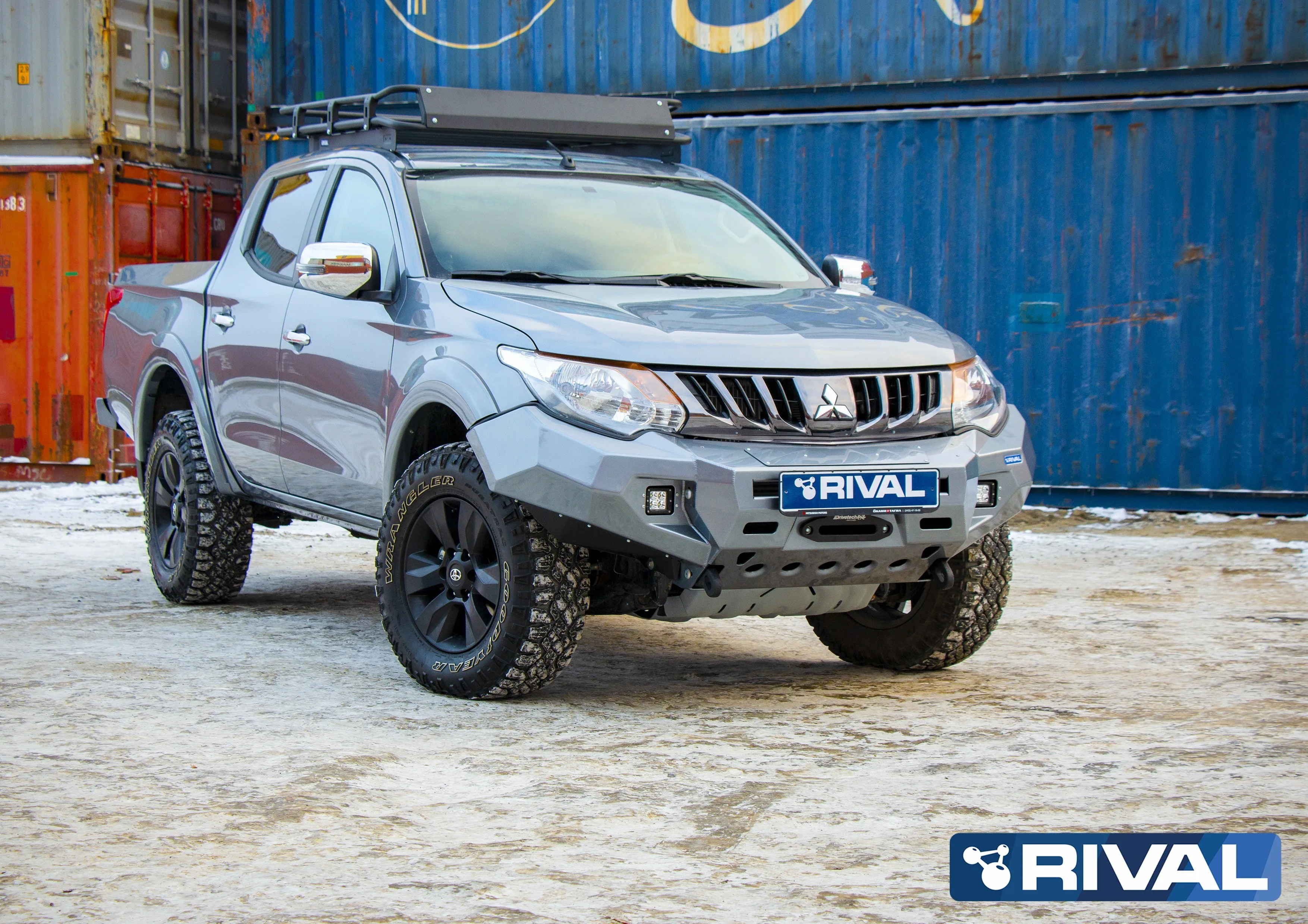 Pare-choc Avant Aluminium Rival4x4 - Mitsubishi L200 2015-2018 - Image 3