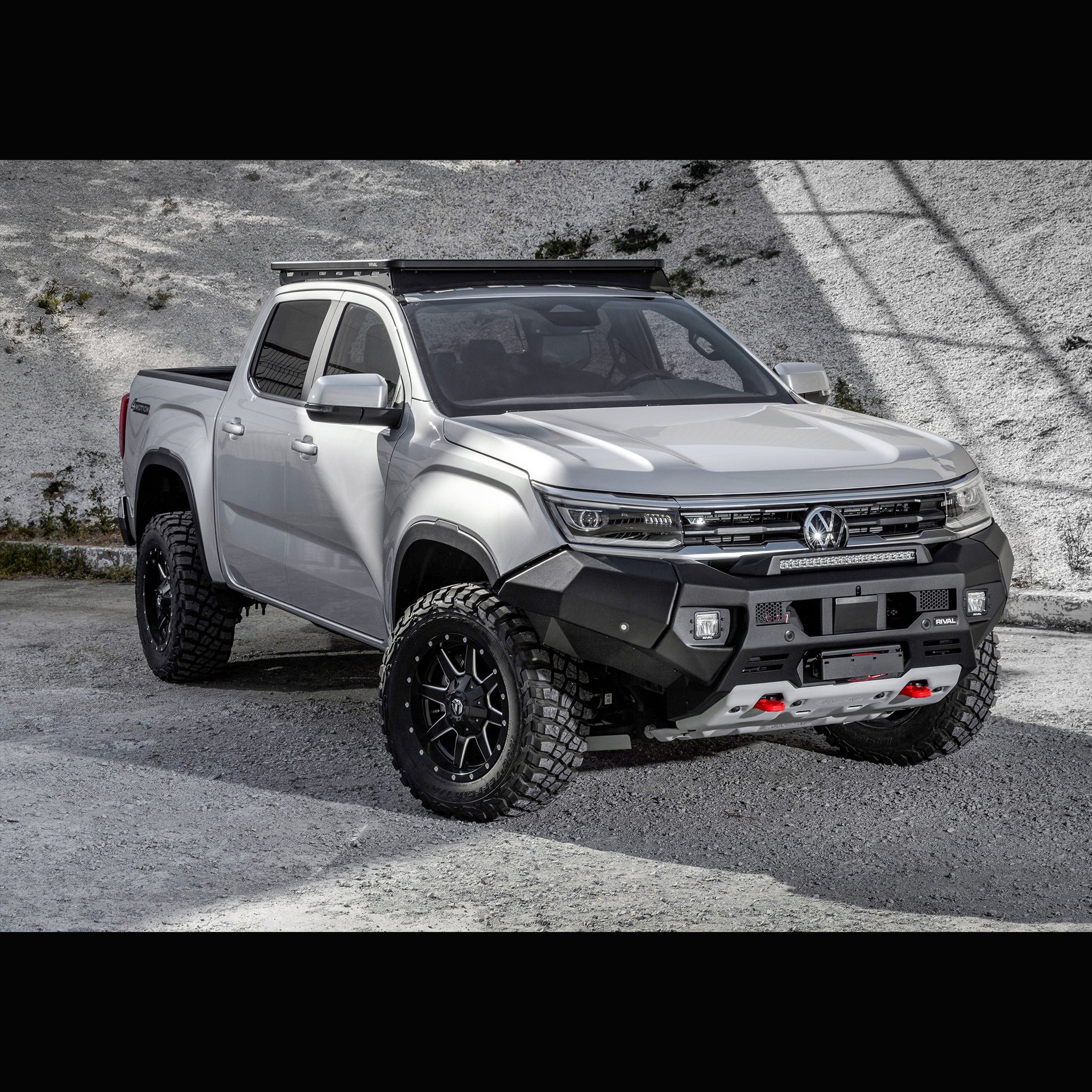 Pare-choc Avant Rival 4x4 VW AMAROK 2023+ | Aluminium Noir - Image 3