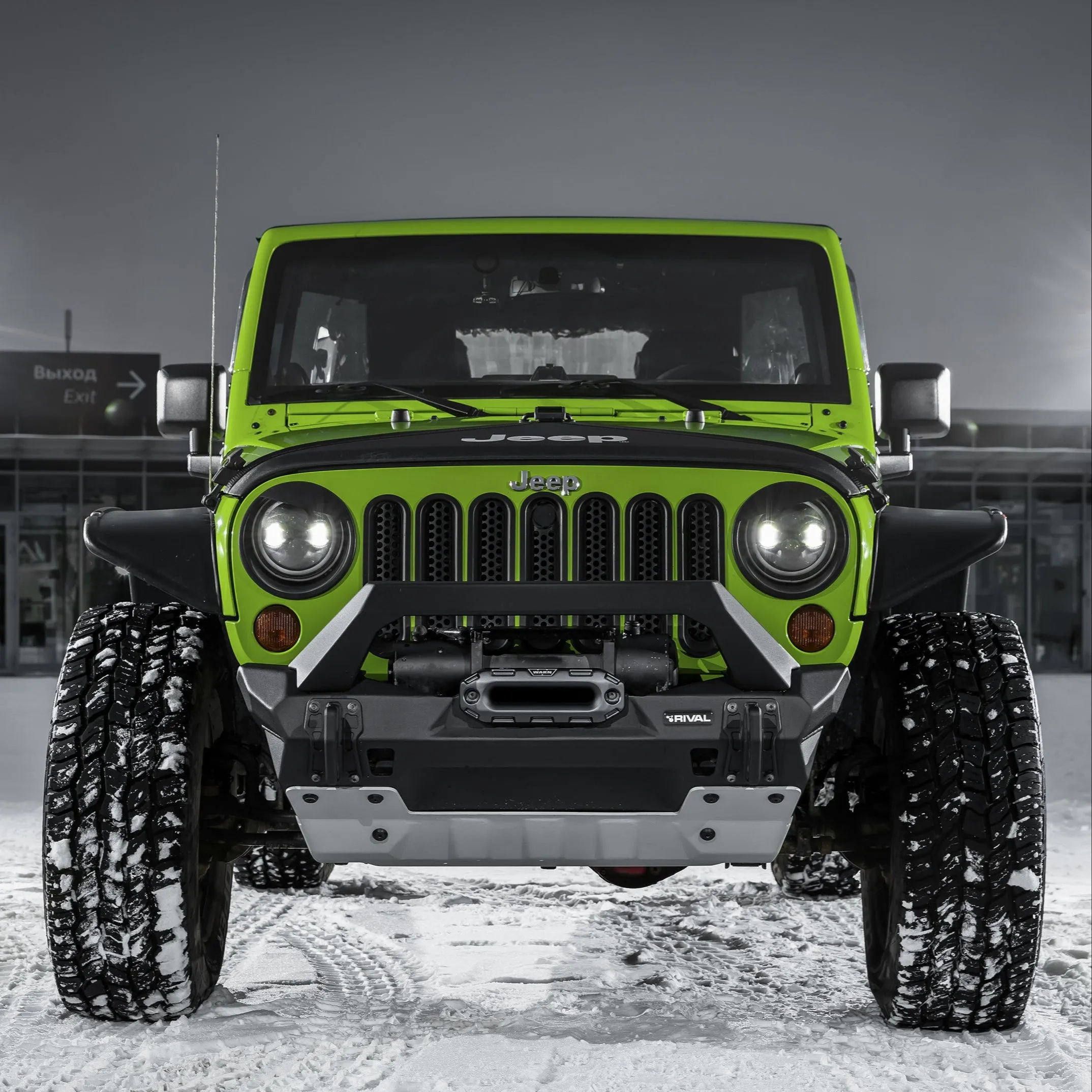 Pare-choc Avant Stubby avec A-Bar Rival4x4 - Jeep Wrangler JK/JL & Gladiator JT