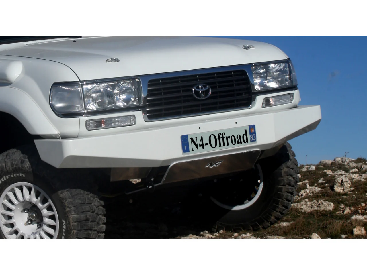Pare-chocs avant acier Toyota HDJ80 N4-Offroad - Image 5