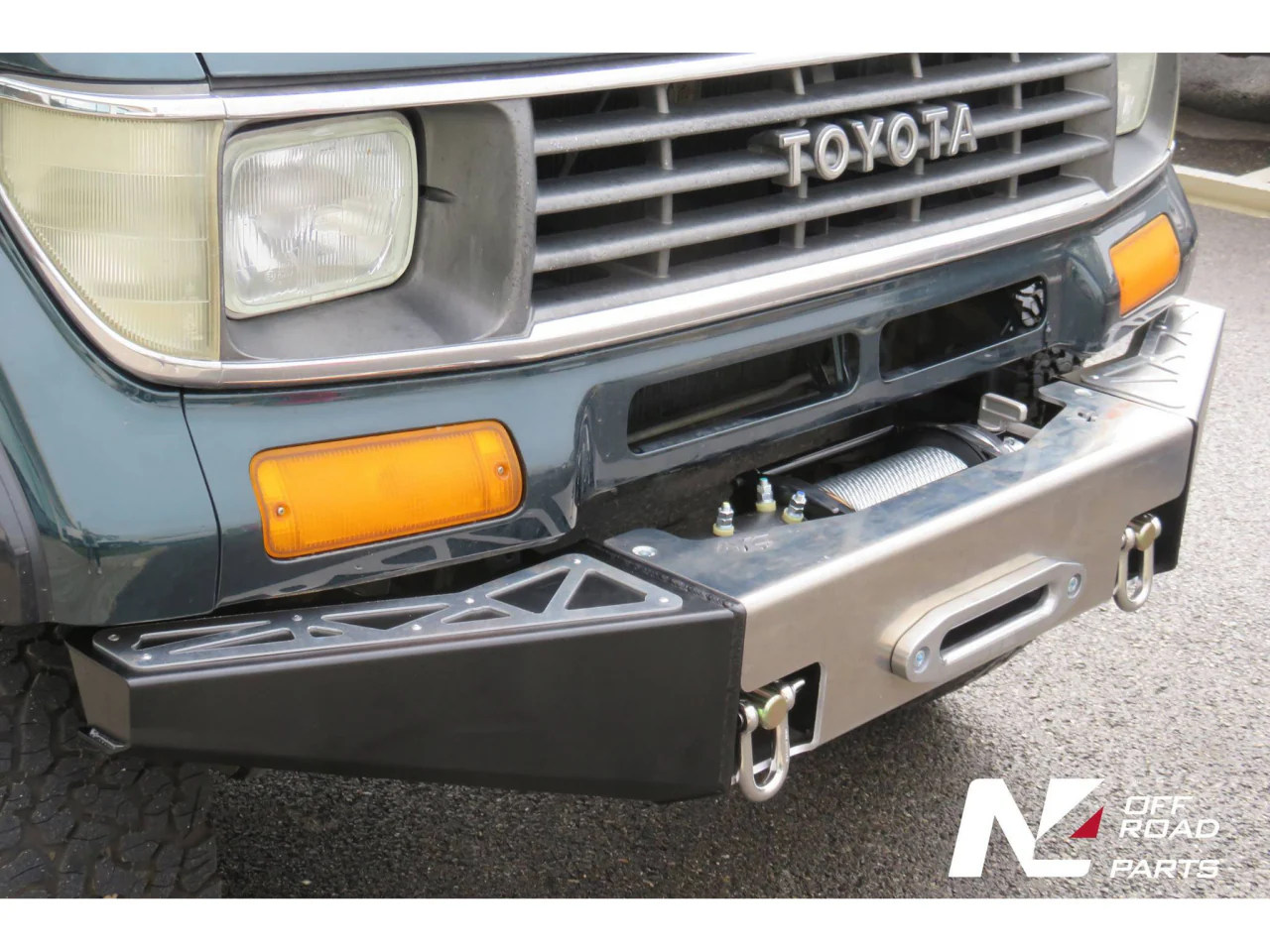 Pare-chocs avant acier Toyota série LJ7 KZJ7 N4-Offroad - Image 4