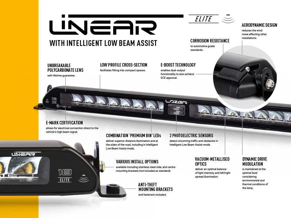 LAZER LAMPS Linear-18 Elite i-LBA — Barre LED 18000 lm - Image 3