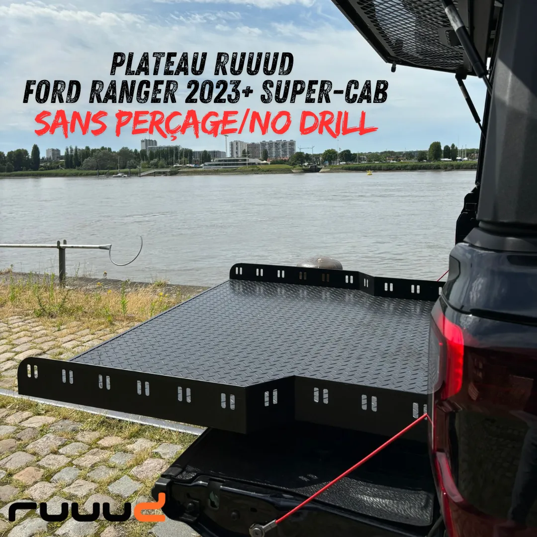 Plateau Coulissant RUUUD Ford Ranger 2023+ SUPER-CAB | Installation Sans Perçage - Image 19