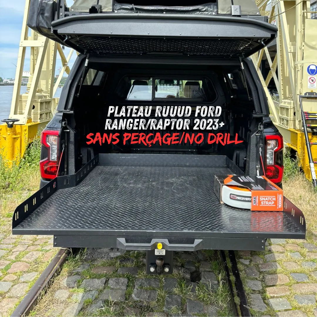 Plateau Coulissant RUUUD Ford Ranger/Raptor 2023+ NEXT GEN (Sans Perçage)