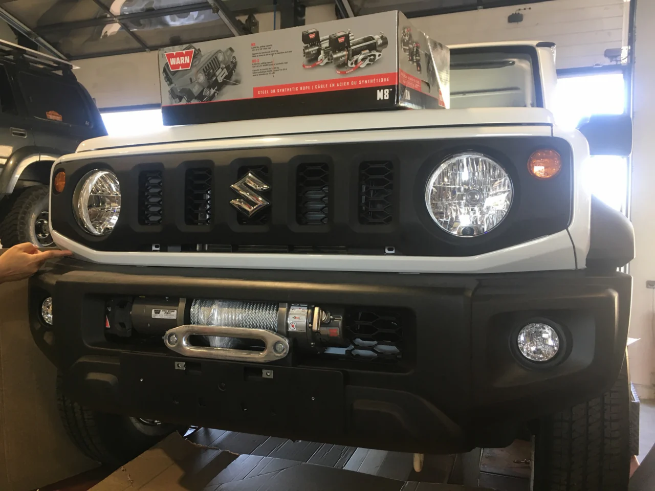 Platine de treuil intégrée au pare-chocs d'origine pour Suzuki Jimny après 2018 N4-Offroad - Image 4