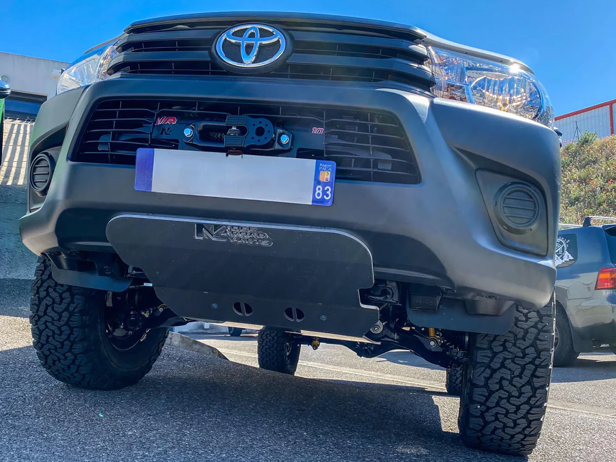 Platine de treuil intégrée au pare-chocs d'origine pour Toyota Hilux Revo avant 12/2020 N4-Offroad - Image 3