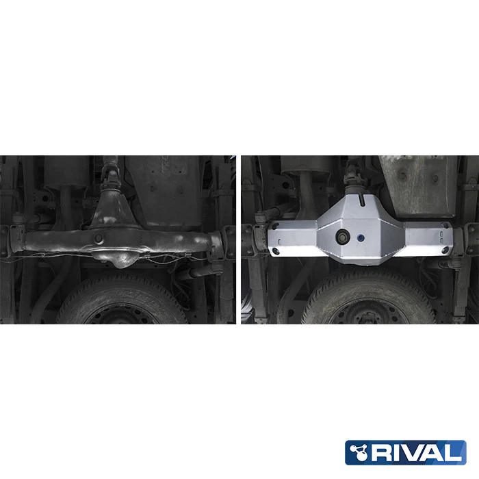 Protection Différentiel Arrière - Toyota Hilux REVO 2016-Présent - Rival4x4 - Aluminium 6mm - Image 2