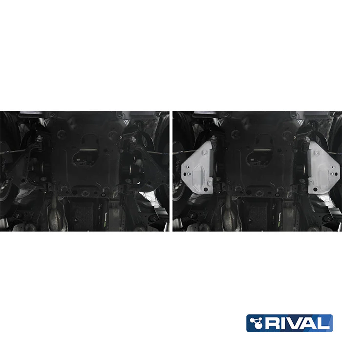 Protection Triangles Avants - Toyota Hilux REVO 2016+ Rival4x4 - Aluminium 6mm - Image 2