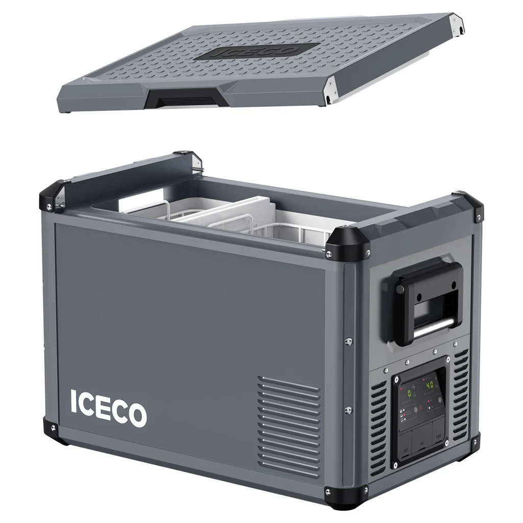 Refrigerateur/Congelateur ICECO 45L Double Compartiments - Gris - Image 2