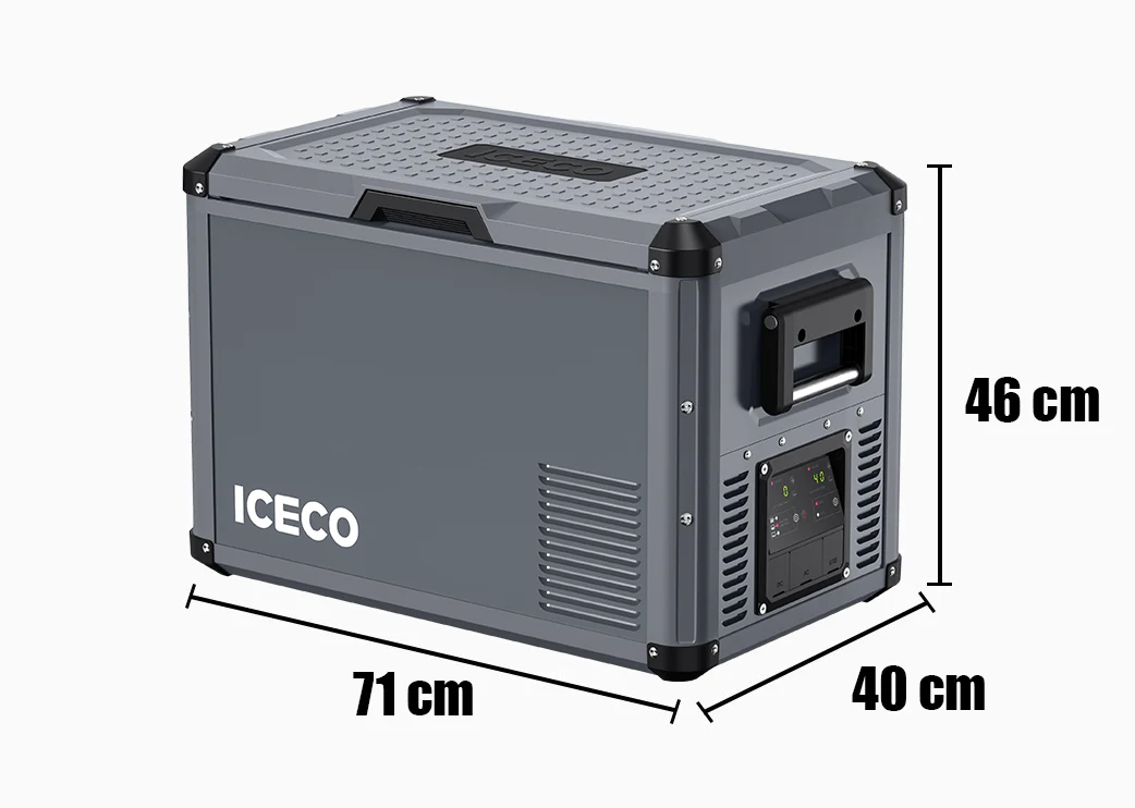 Refrigerateur/Congelateur ICECO 45L Double Compartiments - Gris - Image 4