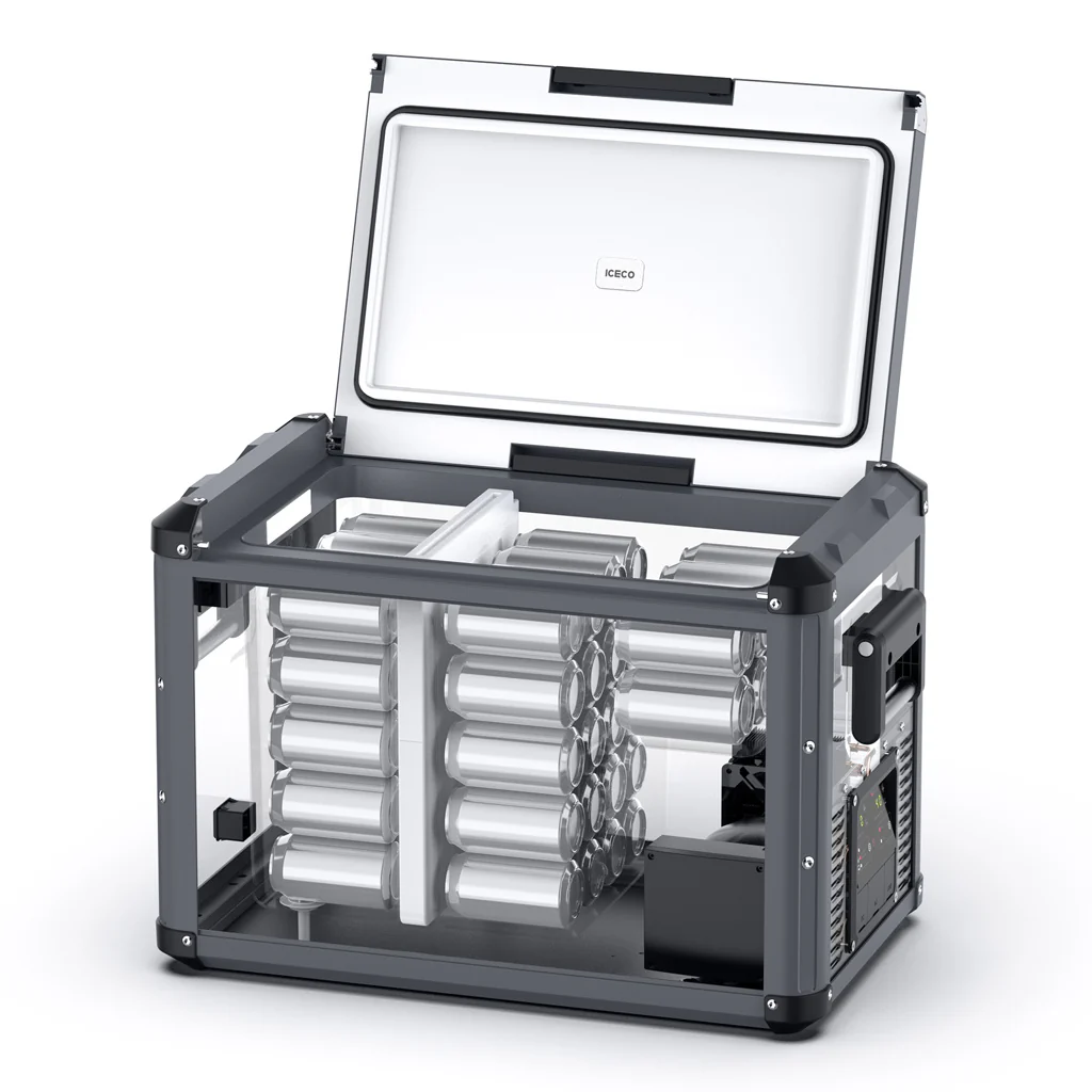 Refrigerateur/Congelateur ICECO 45L Double Compartiments - Gris - Image 6