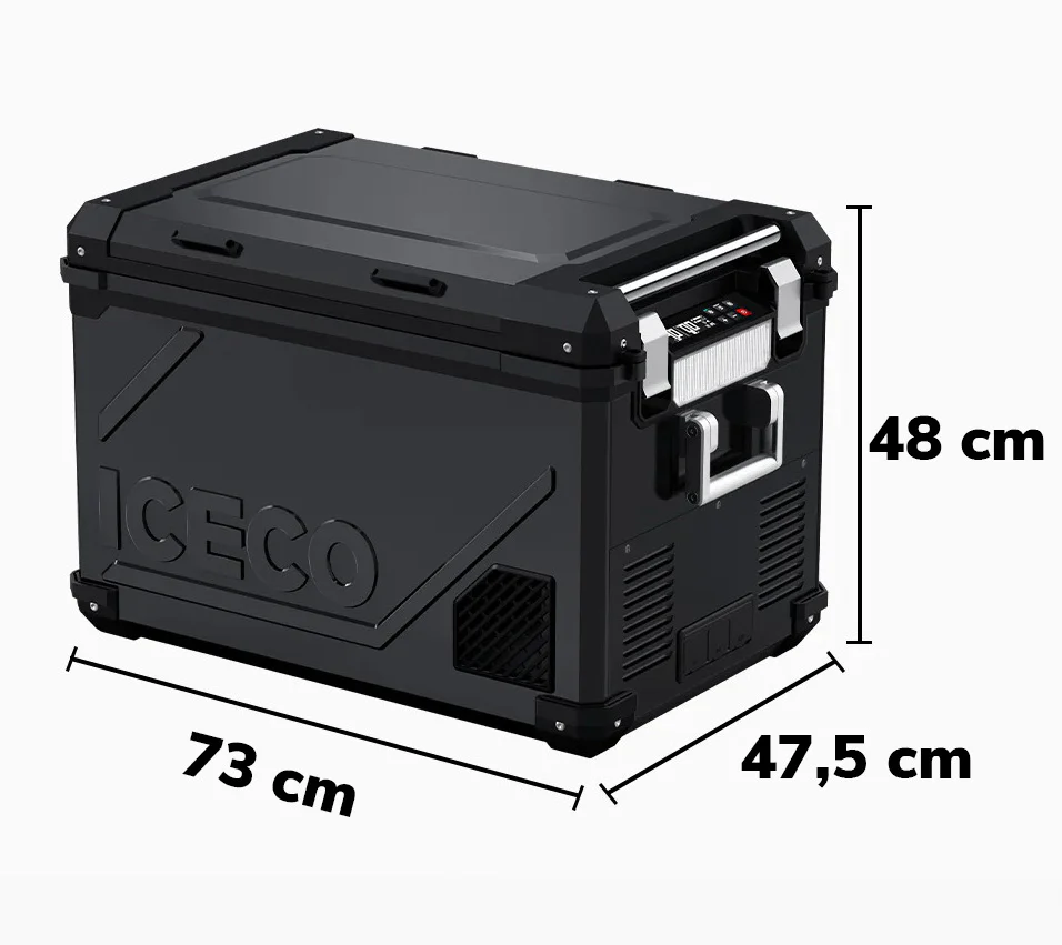Refrigerateur/Congelateur ICECO 55L Double Compartiments - Noir - Image 10