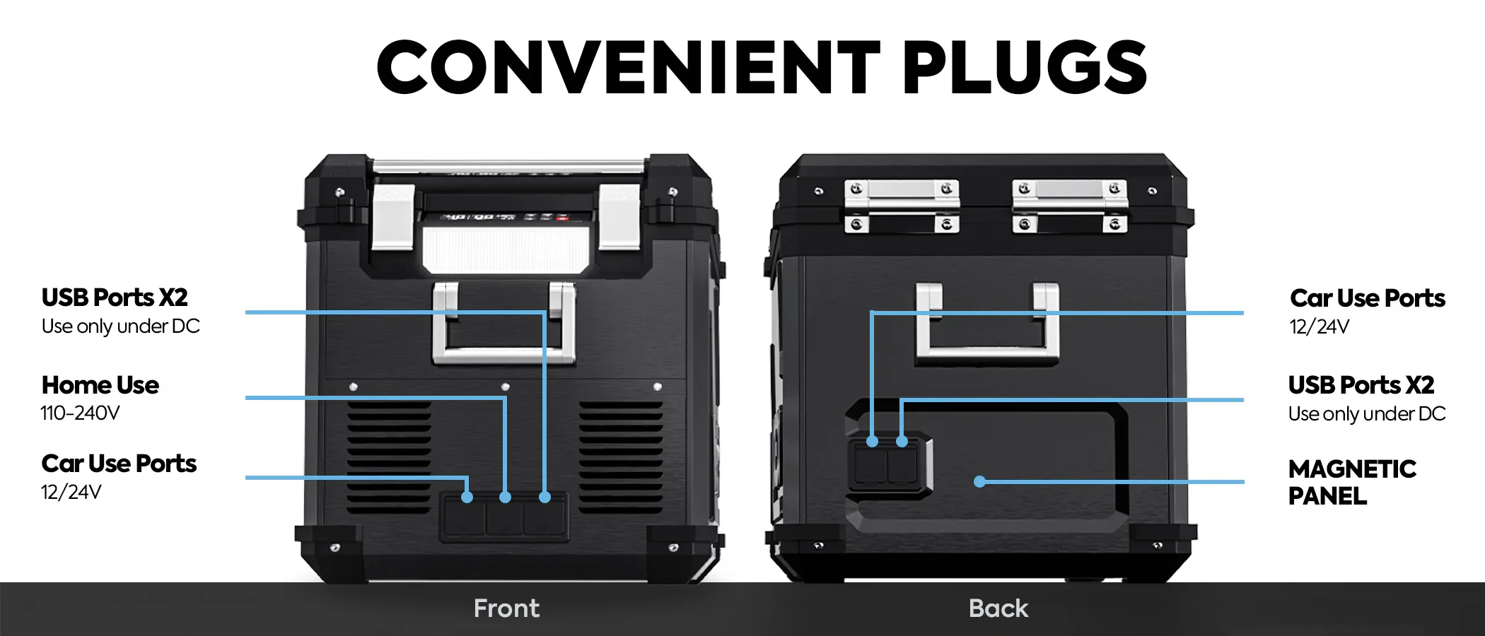 Refrigerateur/Congelateur ICECO 55L Double Compartiments - Noir - Image 33