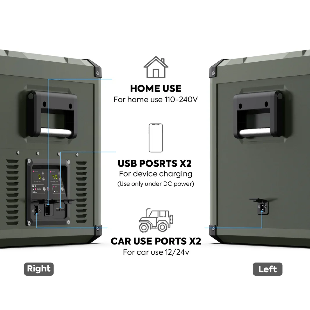 Refrigerateur/Congelateur ICECO 75L Double Compartiments - Vert - Image 12