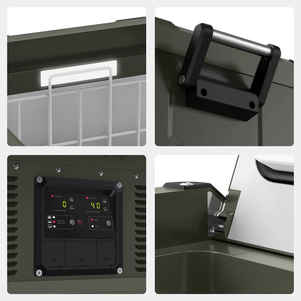 Refrigerateur/Congelateur ICECO 75L Double Compartiments - Vert - Image 19